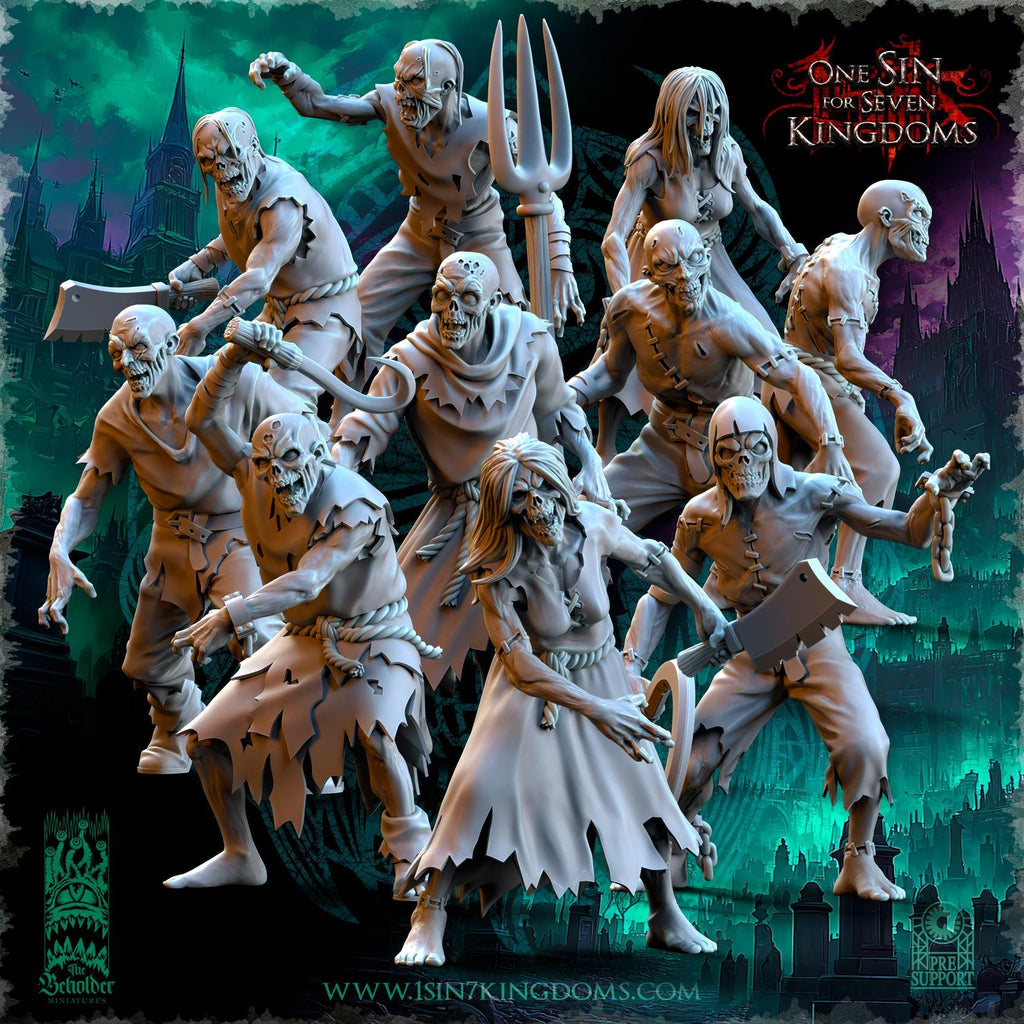 Undying Legions Brainless Walkers - in 12k- by The Beholder Miniatures