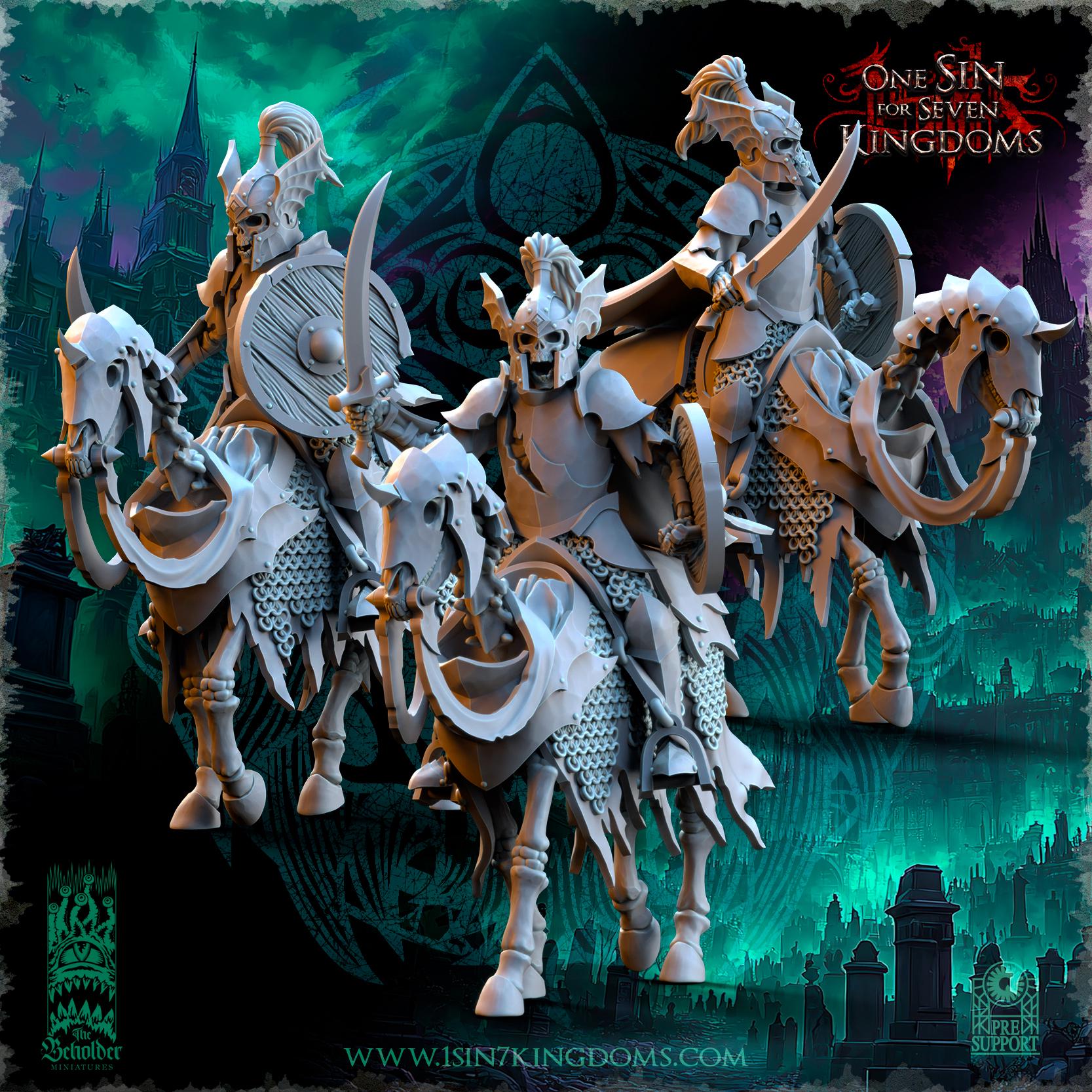 Undying Legions Grave Knights - in 12k- by The Beholder Miniatures