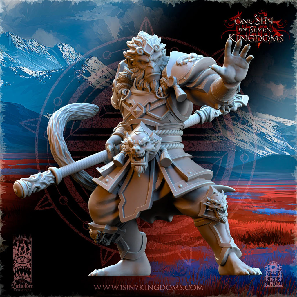 Houwang, the Monkey King in 12k by The Beholder Miniatures