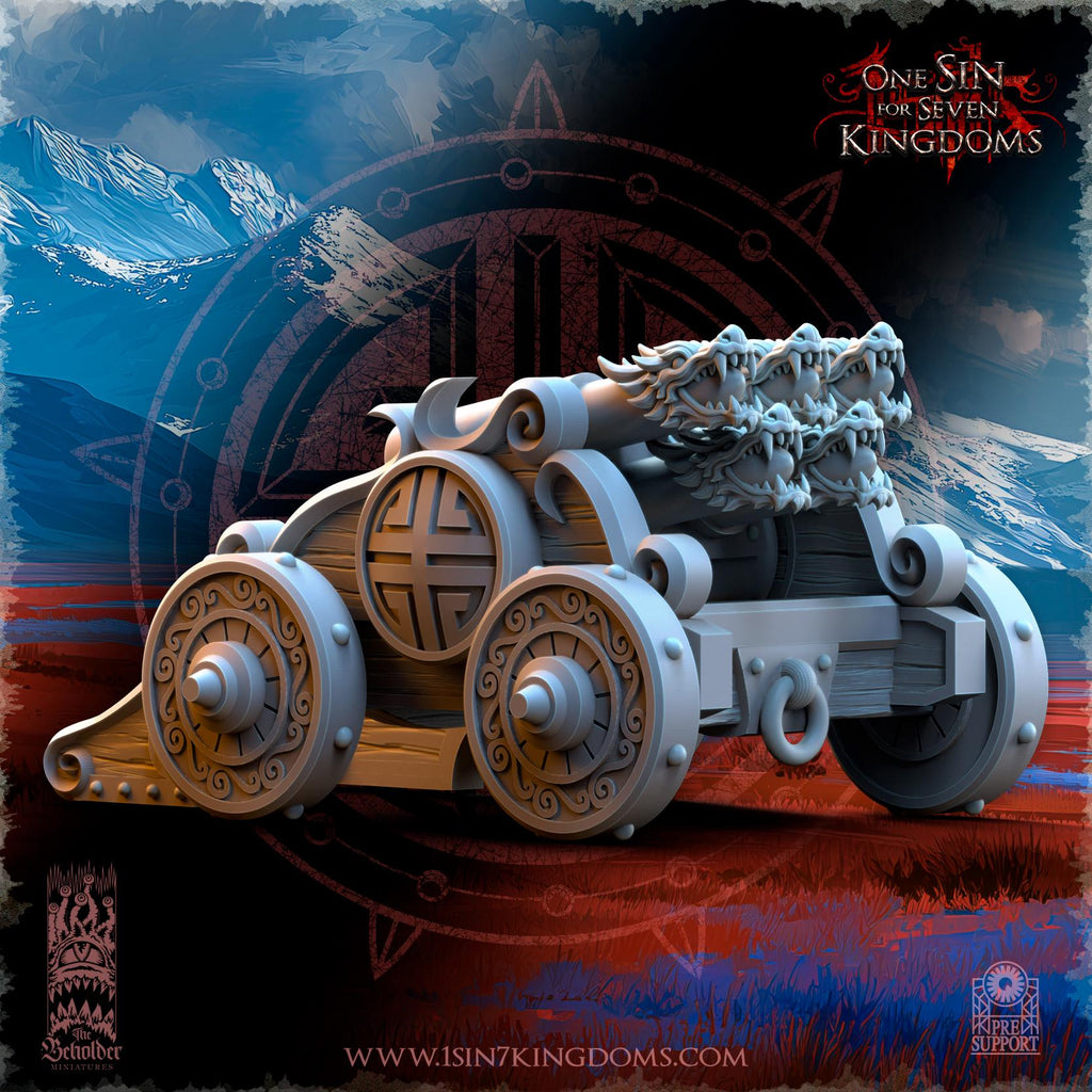 Astarii Dynasty Rocket Battery in 12k by The Beholder Miniatures