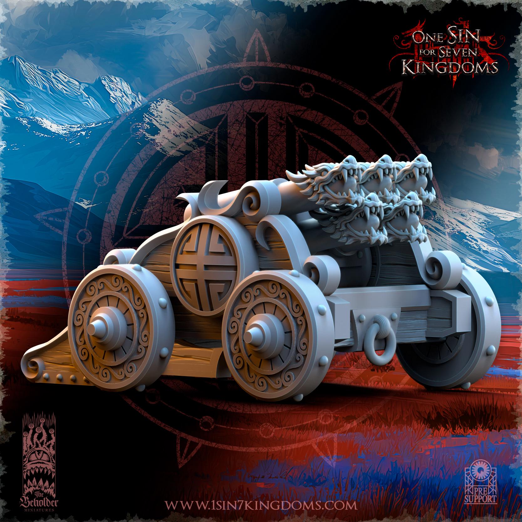Astarii Dynasty Rocket Battery in 12k by The Beholder Miniatures