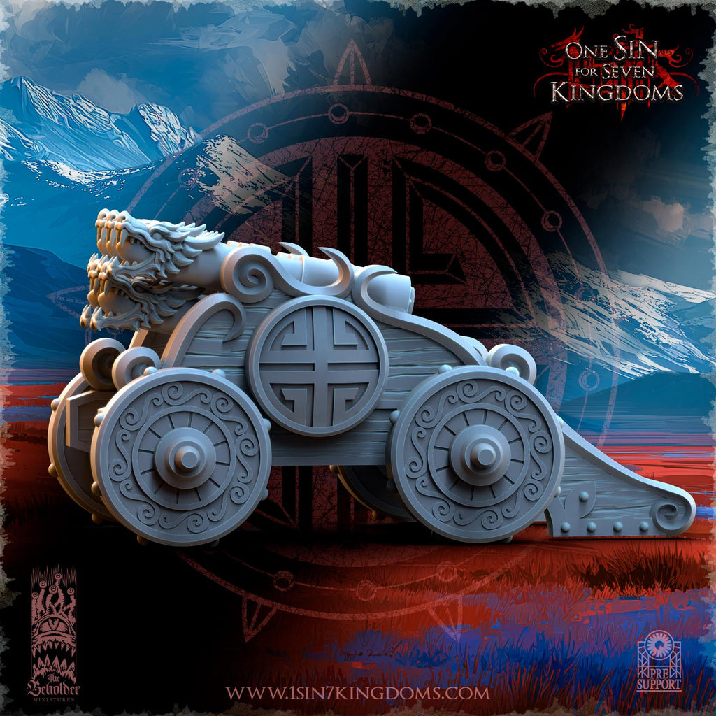 Astarii Dynasty Rocket Battery in 12k by The Beholder Miniatures