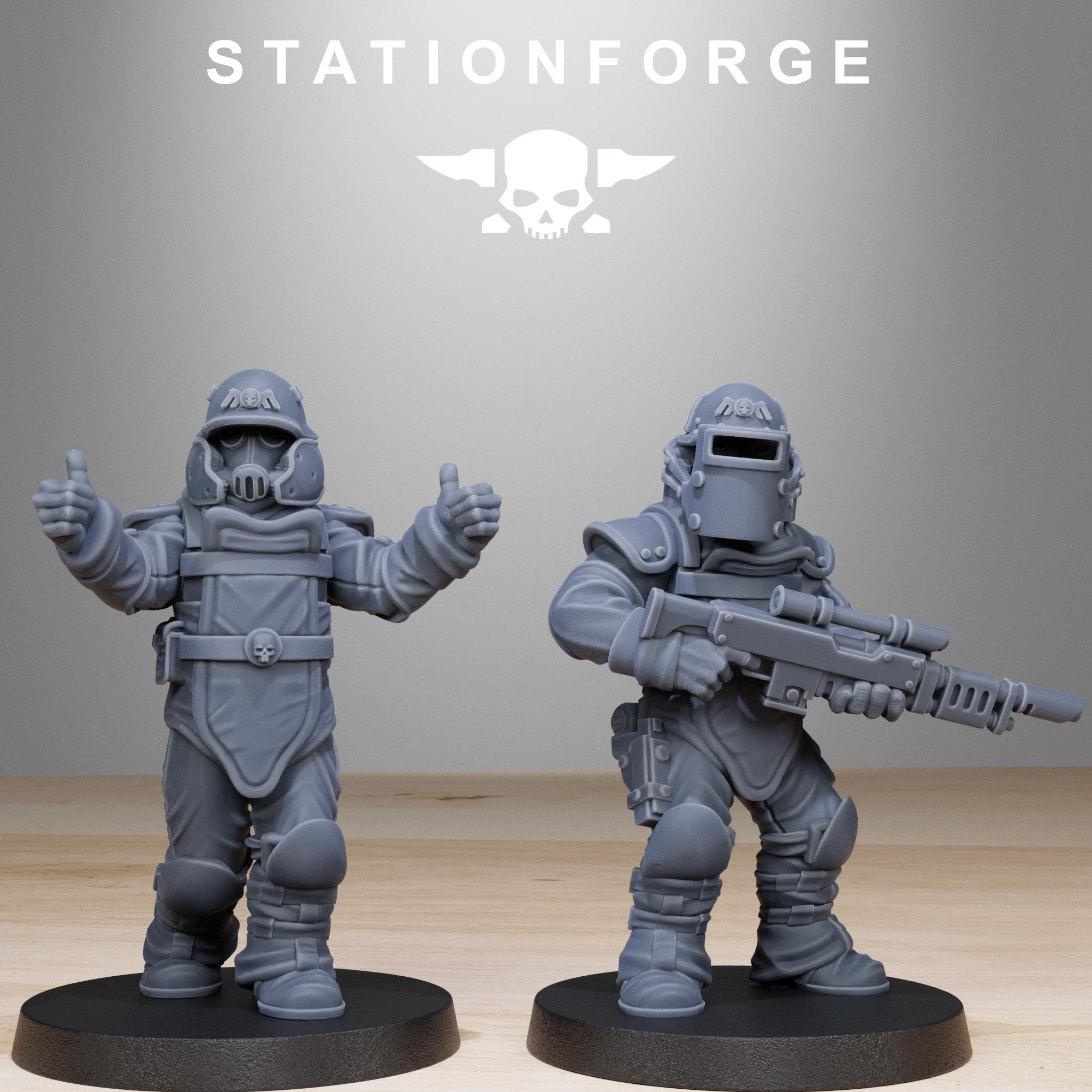 GrimGuard Bomb Squad 10 Models - in 12k - Station Forge