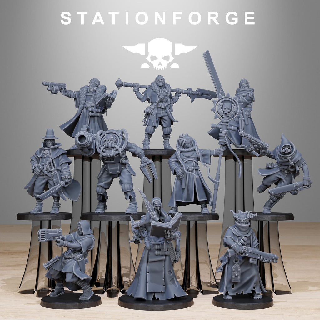 GrimCorp Mercenaries 10 Models - in 12k - Station Forge