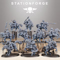 GrimGuard Pony Cavalry 10 models - in 12k - by Station Forge 2 variants