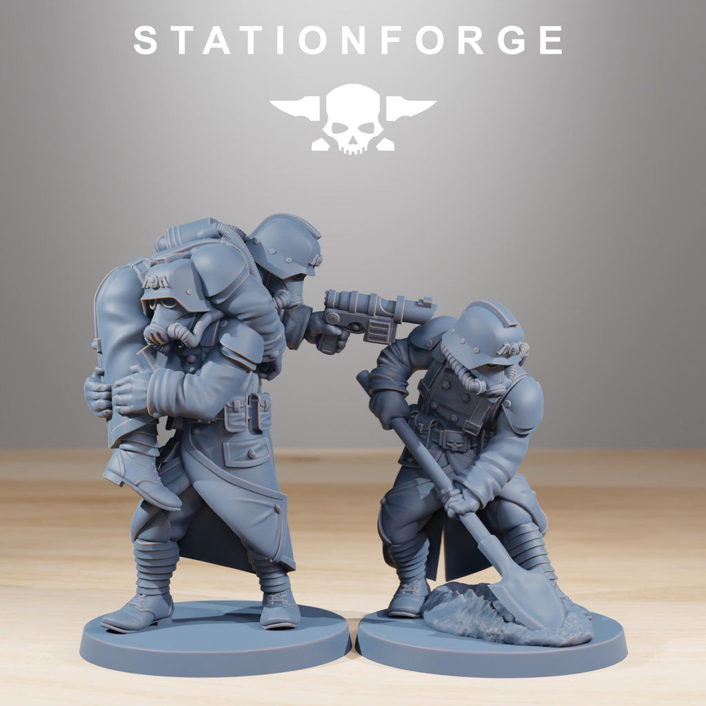 GrimGuard Casualties 11 Models - in 12k - Station Forge