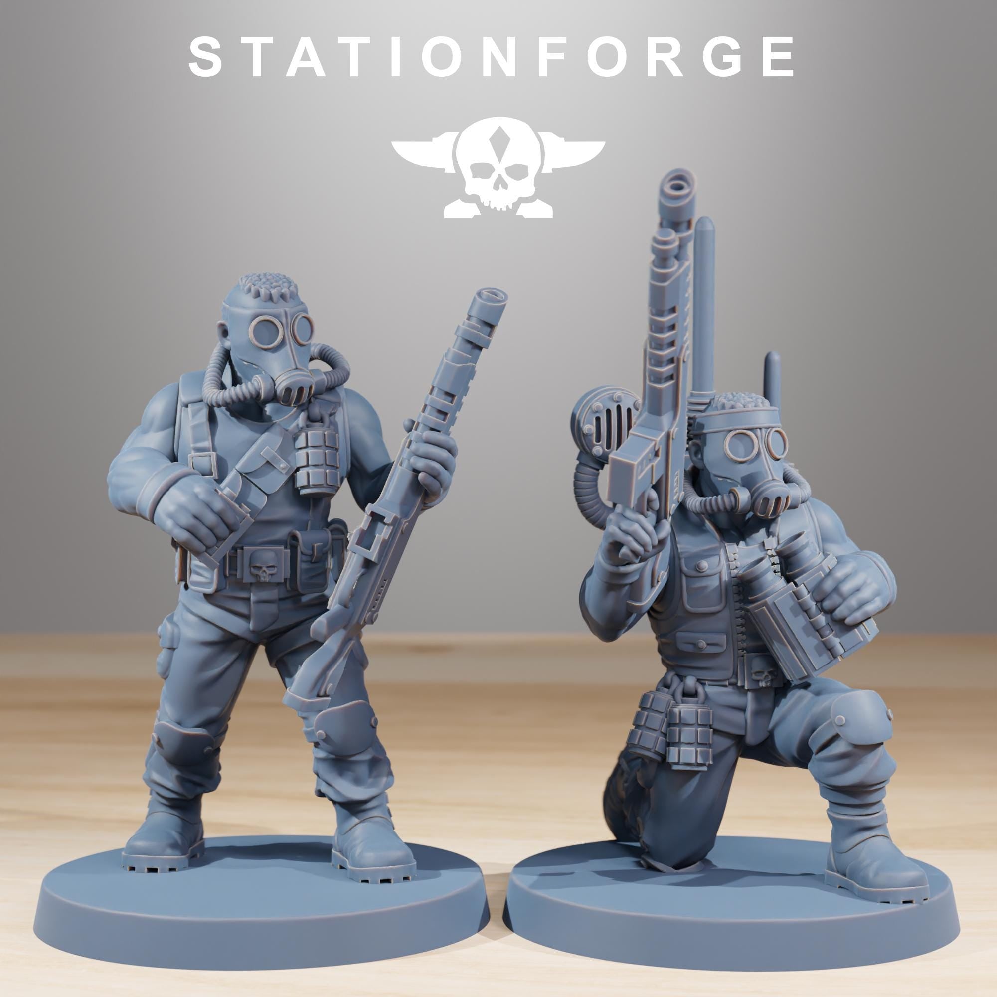GrimGuard Jungle Fighters  10 Models - in 12k - by Station Forge