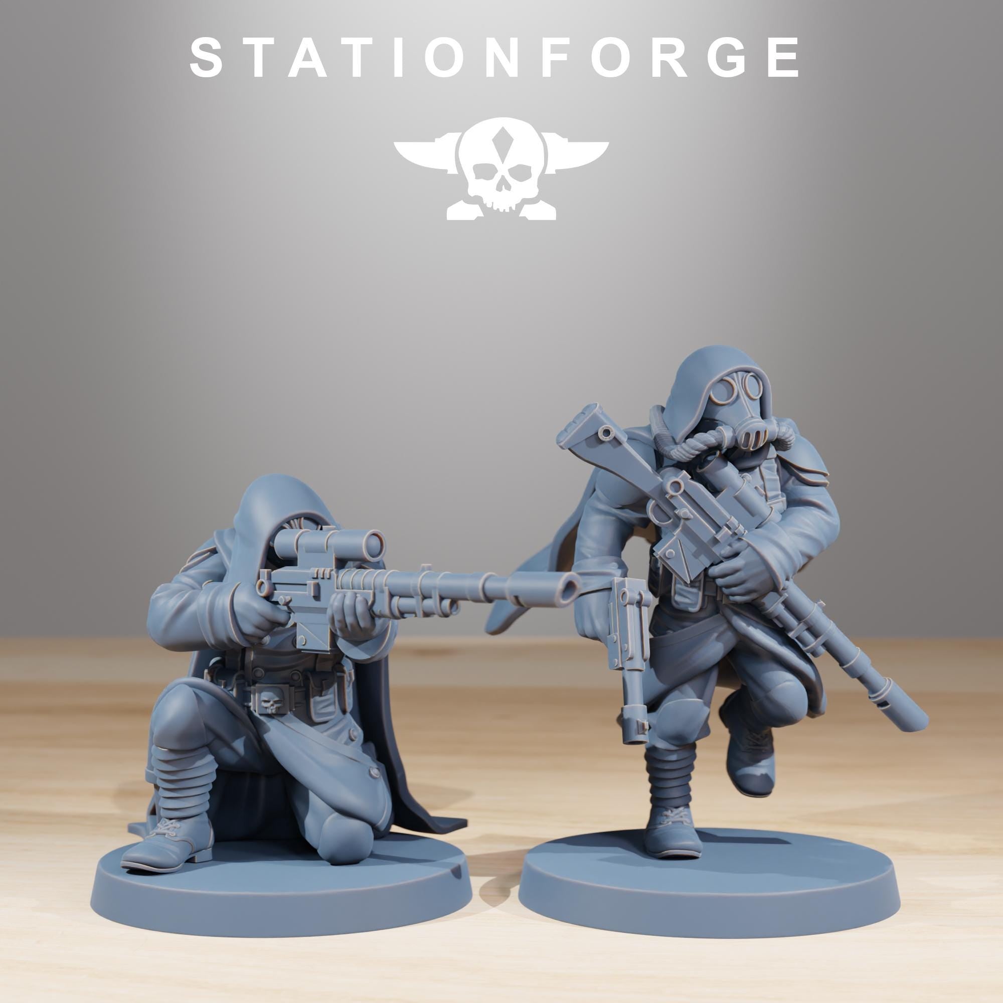 GrimGuard Marksmen  10 Models - in 12k - by Station Forge