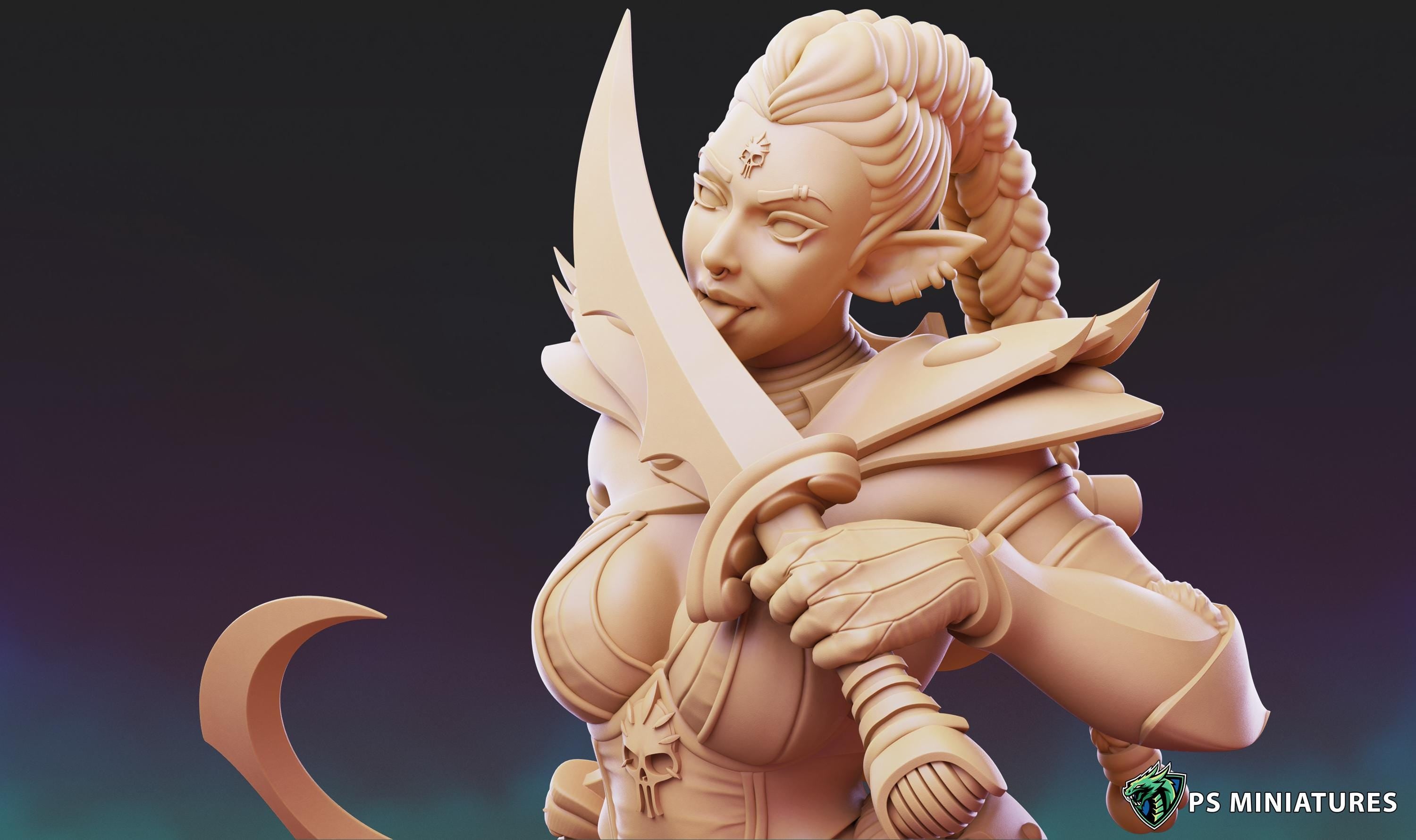 Dark Space Elves - Witches - 8 Different Poses  - 12k Resolution