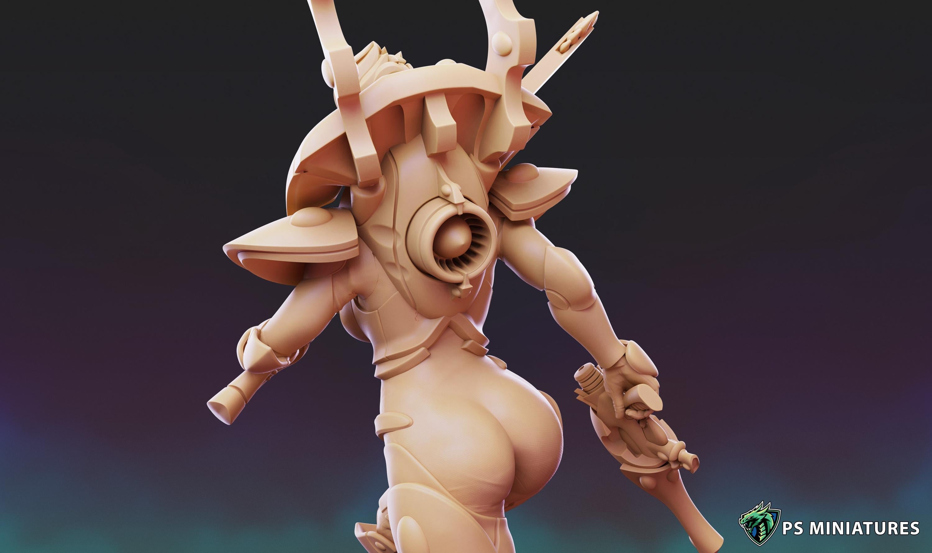 Space Elf Soldiers - 10 Models - 9 different Poses - 12k Resolution - by PSMINIS