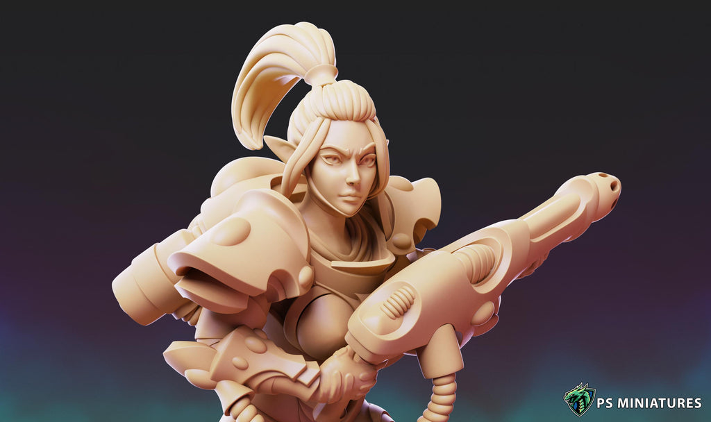 Space Elf Subjugators - 12k Resolution - By PSminis