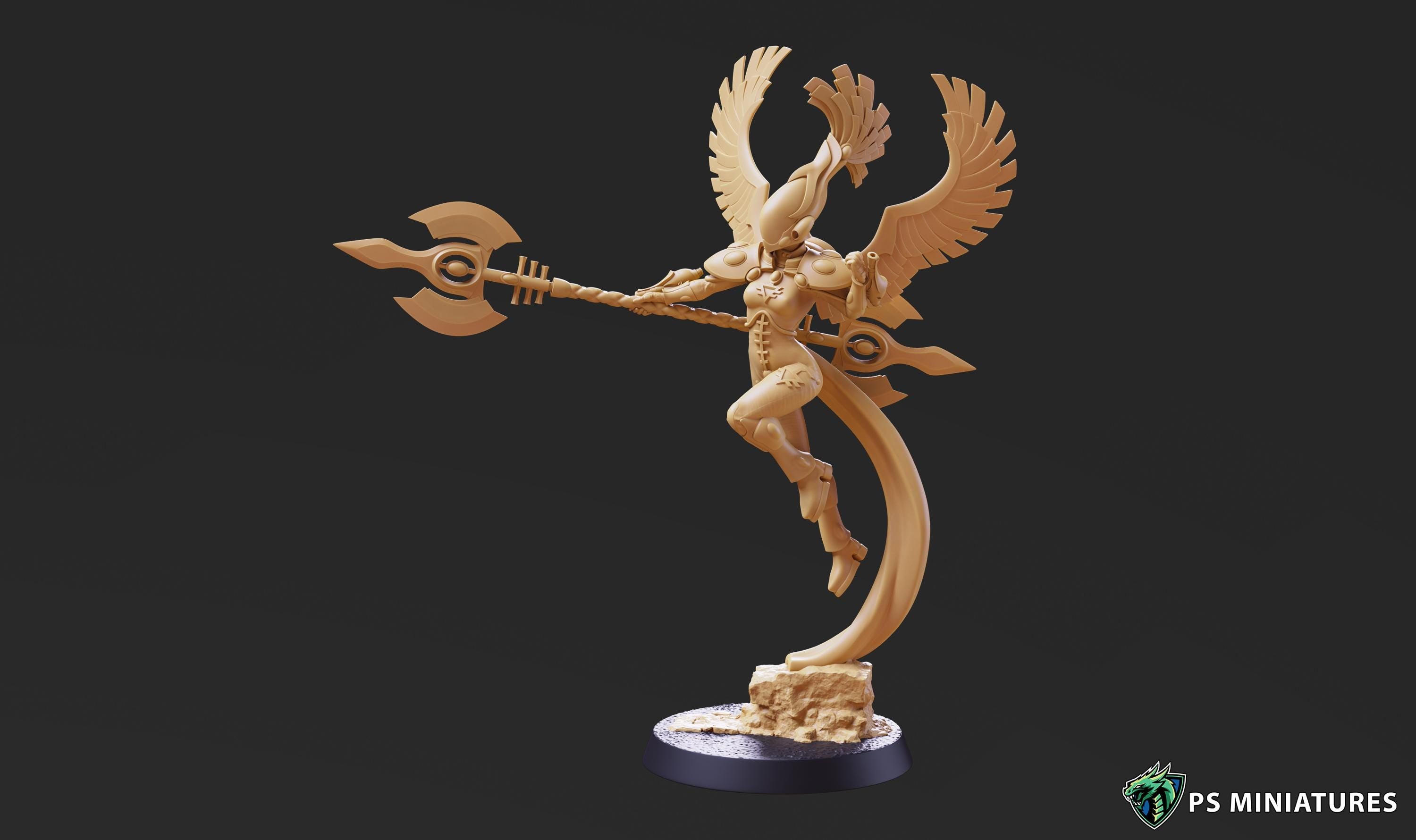 Space Elf Warmancer Pack#3 - 2 Models - 12k Resolution PSMinis