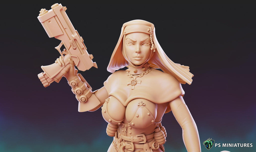 Cyberpunk Nuns - 5 Models - PSMinis 2 Variants
