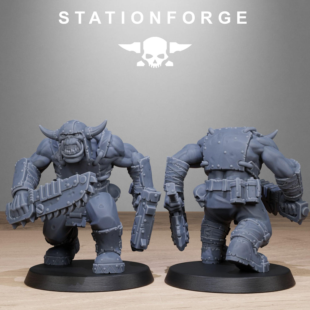 Orkaz Bros Infantry 10 Models - in 12k - by Station Forge