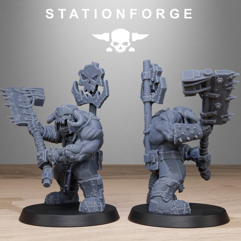 Orkaz Bros Infantry 10 Models - in 12k - by Station Forge