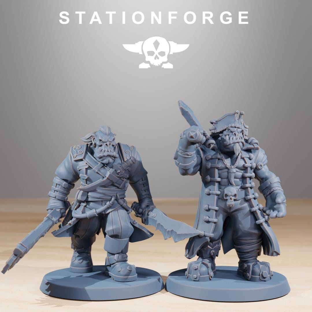 Orkaz Pirates 10 Models - in 12k - by Station Forge