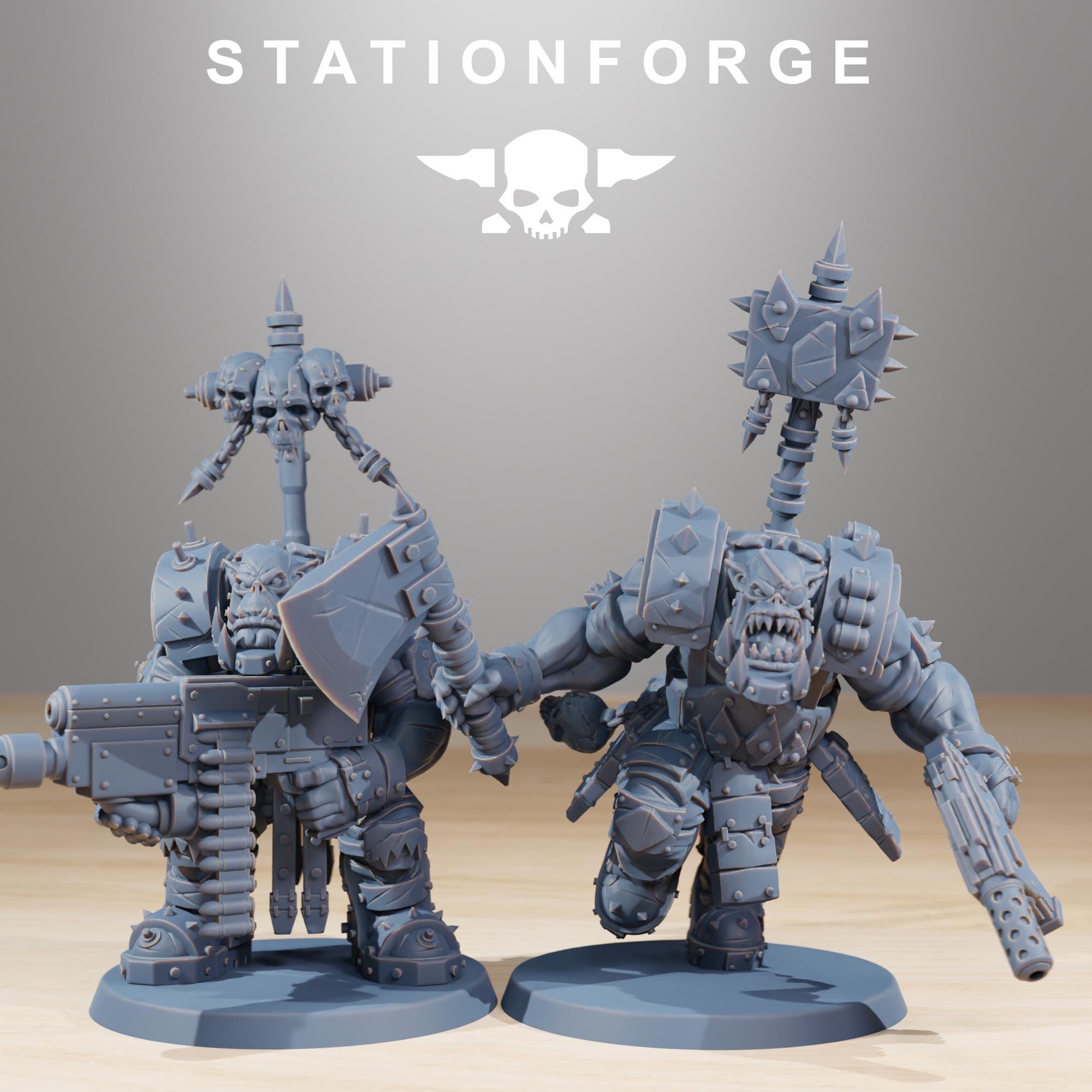 Orkaz SkullKrushers 10 Models - in 12k - by Station Forge