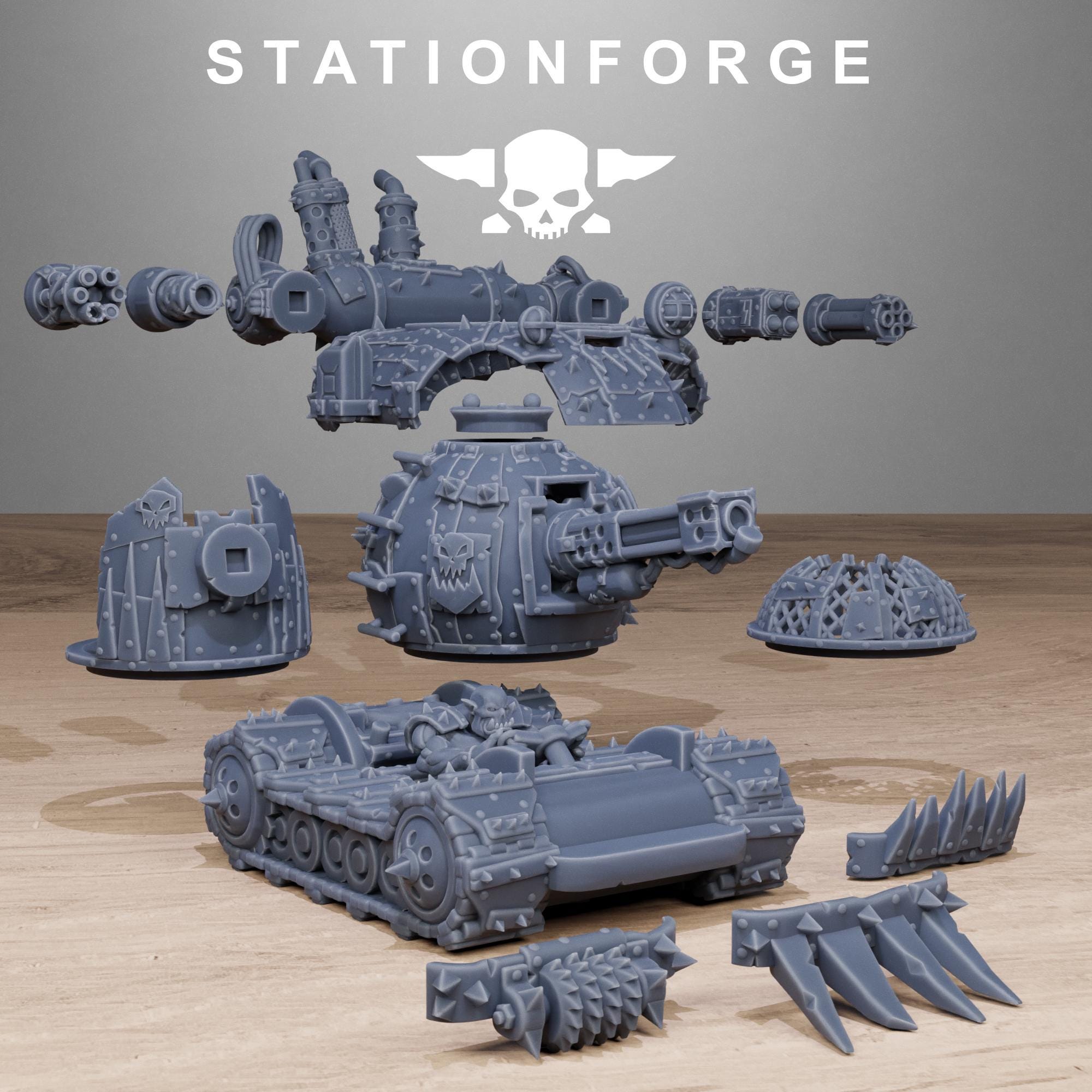 Orkaz Mini Tank - in 12k - by Station Forge