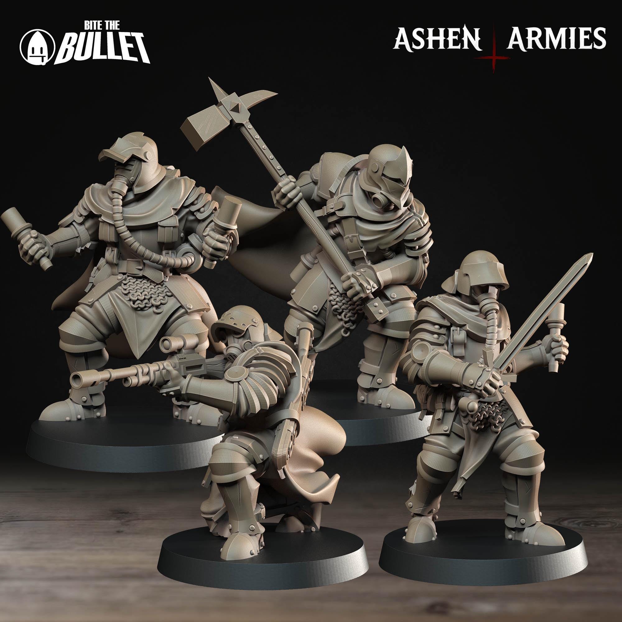 Bullet Crusade | Sanctified Legion - Shocktroopers  - in 12k - by Ashen Armies