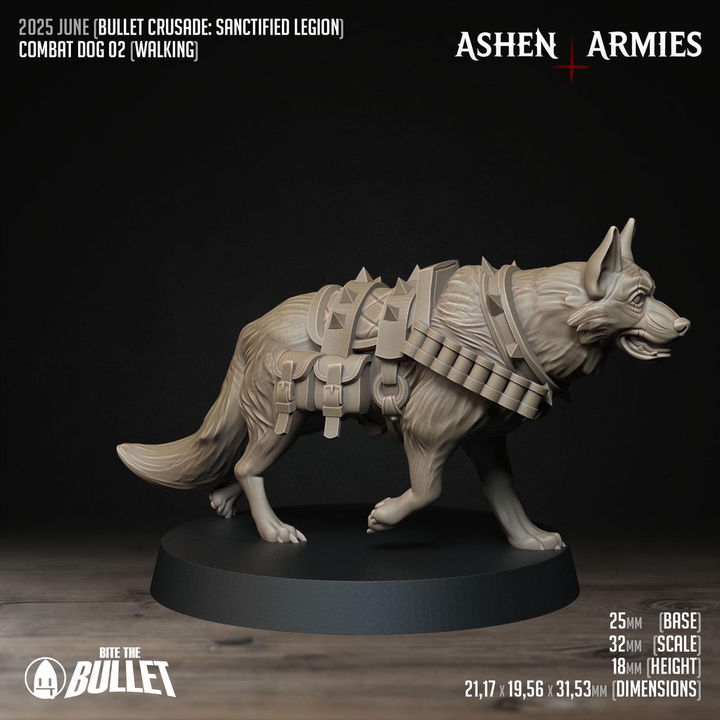 Bullet Crusade | Sanctified Legion - Combat Dogs  - in 12k - by Ashen Armies