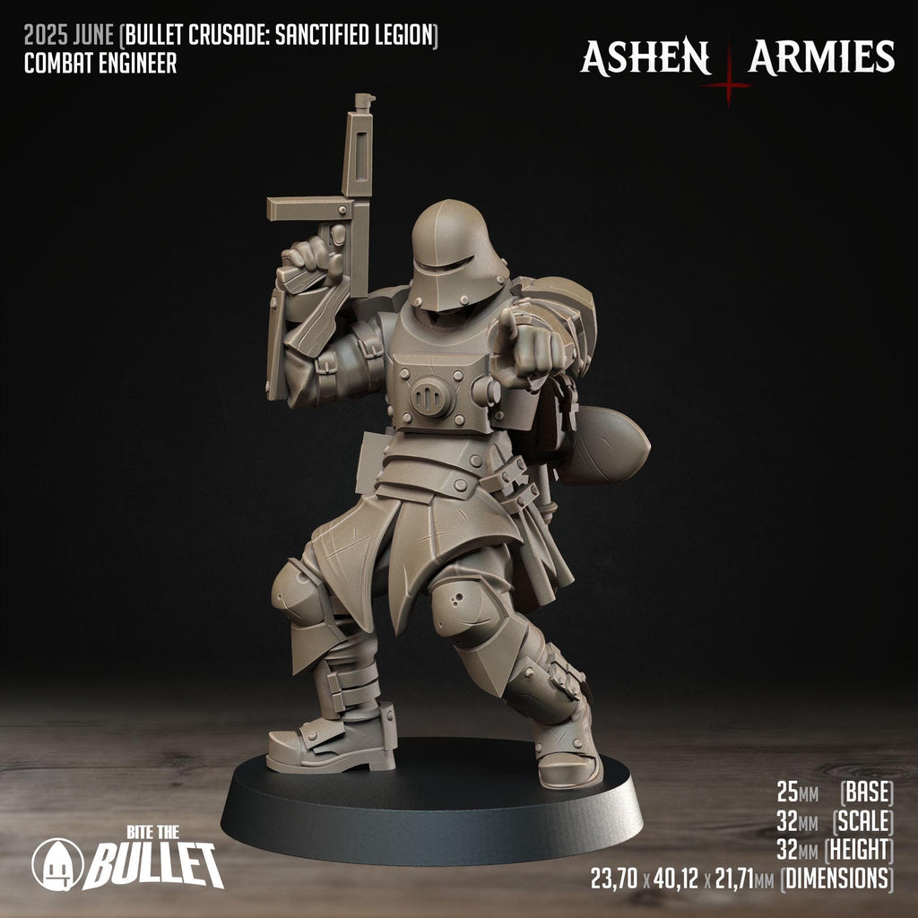 Bullet Crusade | Sanctified Legion - Combat Engineer - in 12k - by Ashen Armies