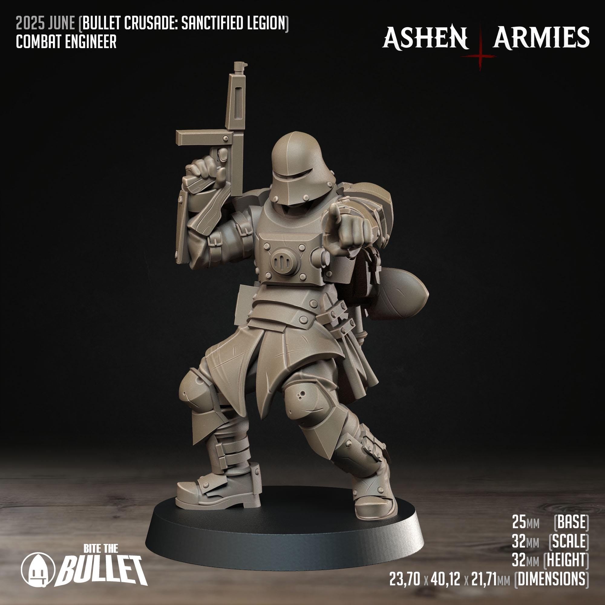 Bullet Crusade | Sanctified Legion - Combat Engineer - in 12k - by Ashen Armies