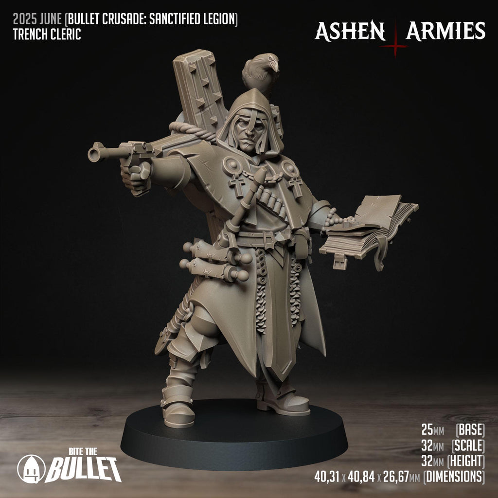 Bullet Crusade | Sanctified Legion -  Cleric - in 12k - by Ashen Armies