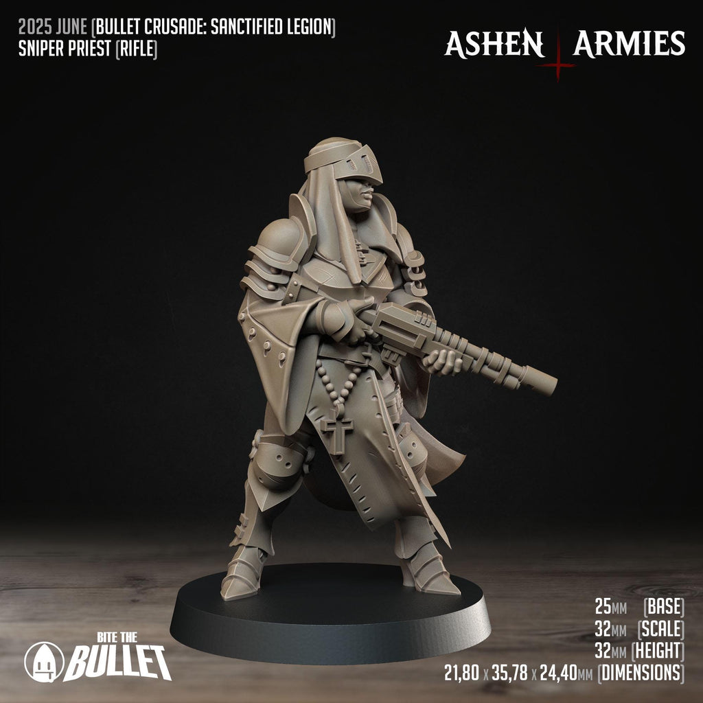 Bullet Crusade | Sanctified Legion - Sniper Priest 2 - in 12k - by Ashen Armies