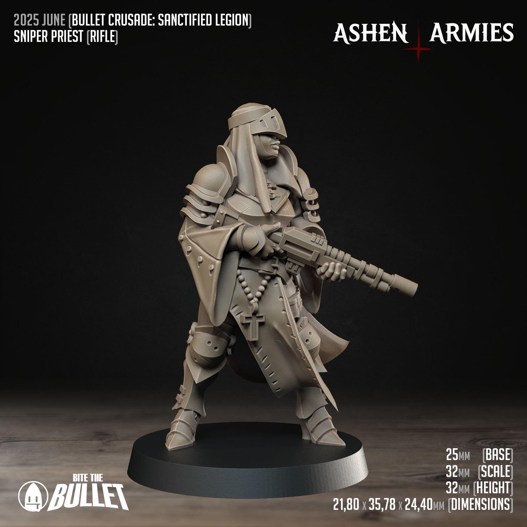 Bullet Crusade | Sanctified Legion - Sniper Priest 2 - in 12k - by Ashen Armies