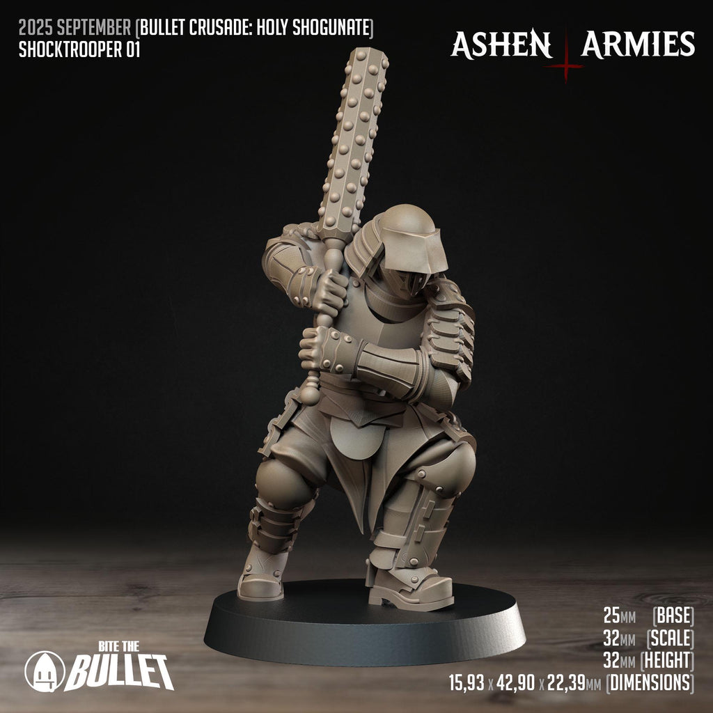 Bullet Crusade | Holy Shogunate - Shocktroopers   - in 12k - by Ashen Armies