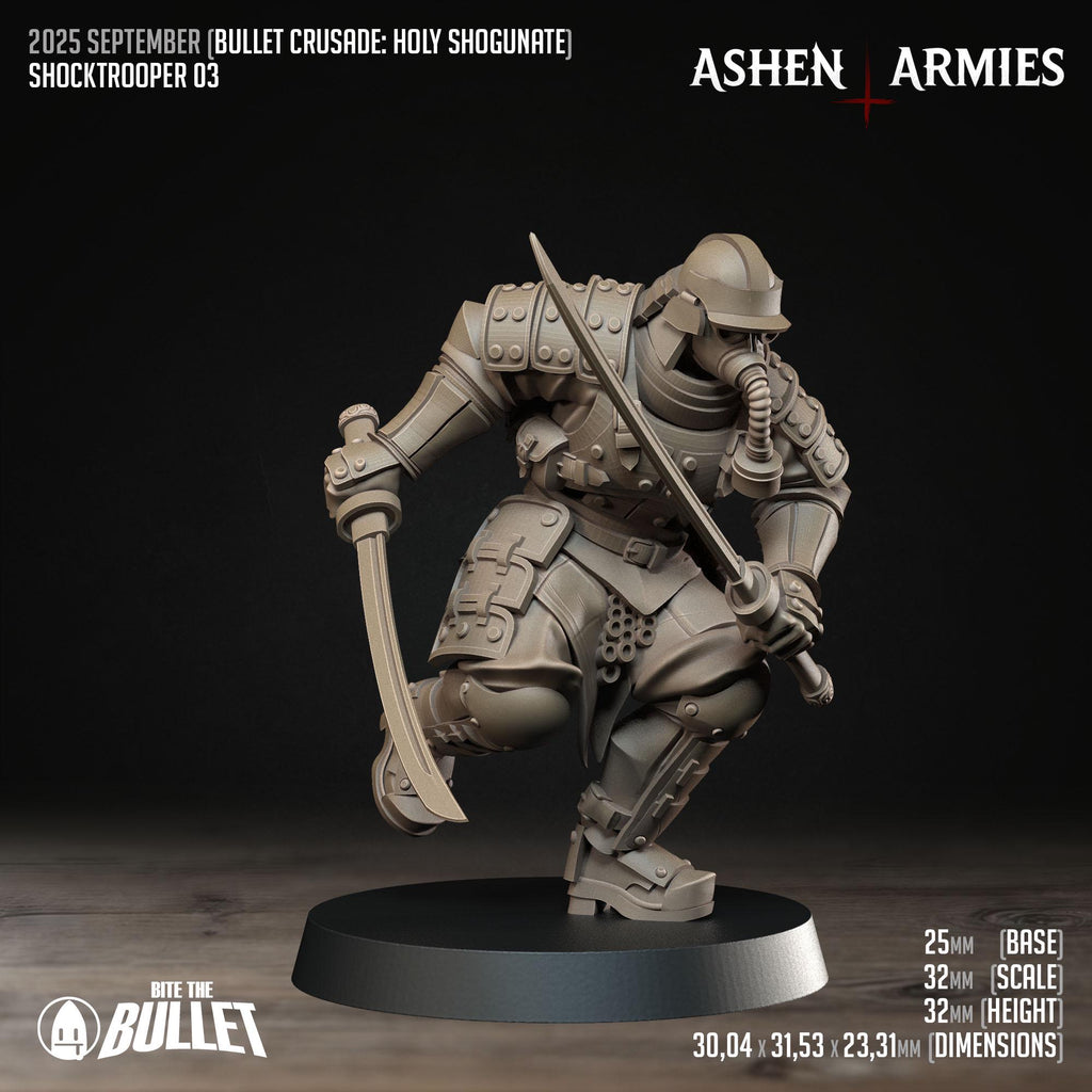 Bullet Crusade | Holy Shogunate - Shocktroopers   - in 12k - by Ashen Armies