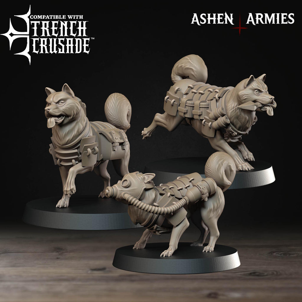 Bullet Crusade | Holy Shogunate - Combat Dogs  - in 12k - by Ashen Armies