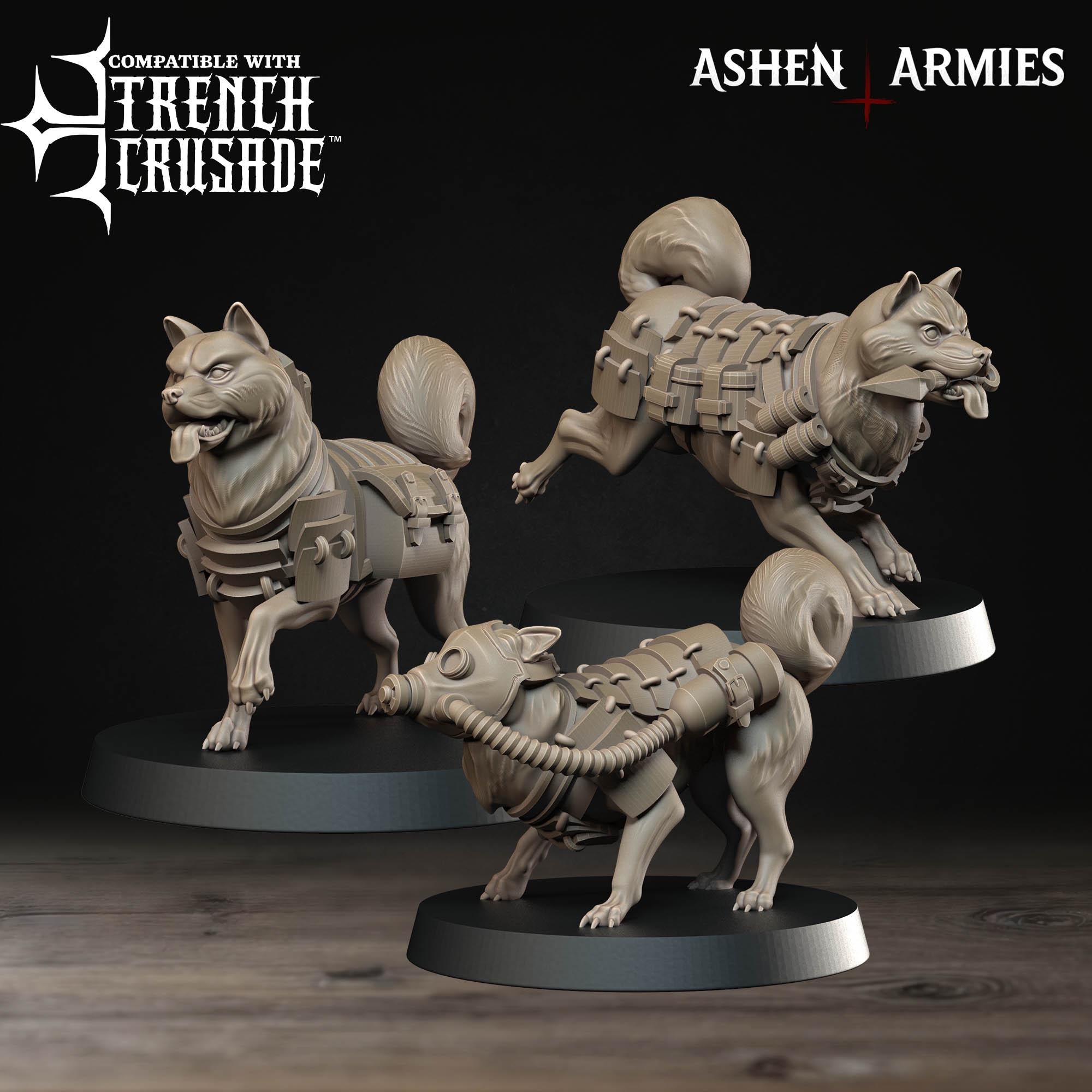 Bullet Crusade | Holy Shogunate - Combat Dogs  - in 12k - by Ashen Armies
