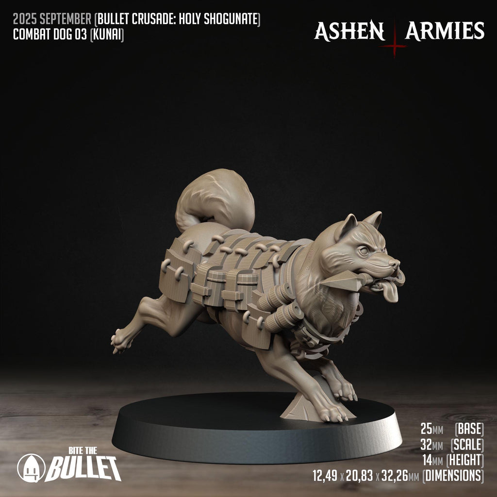 Bullet Crusade | Holy Shogunate - Combat Dogs  - in 12k - by Ashen Armies