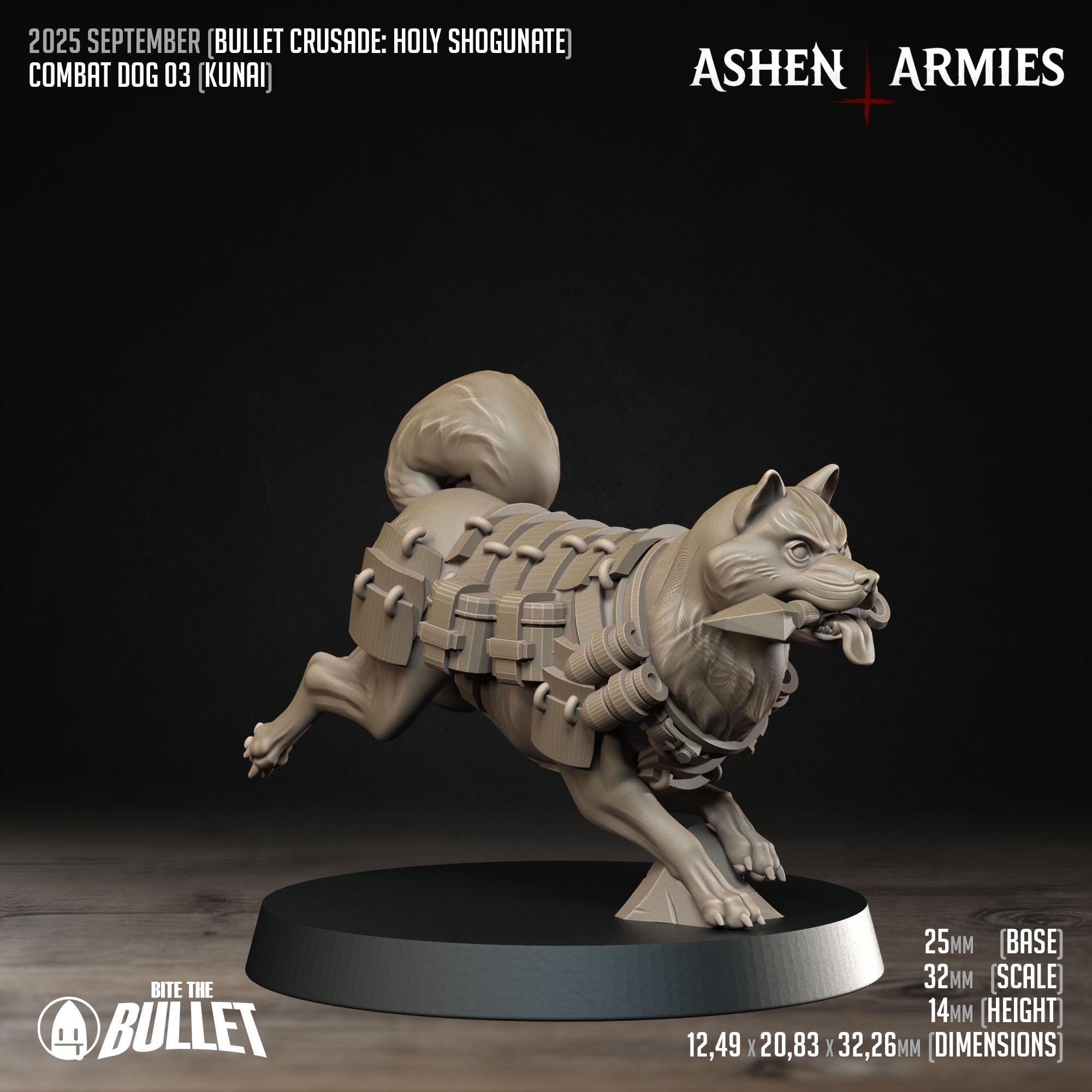 Bullet Crusade | Holy Shogunate - Combat Dogs  - in 12k - by Ashen Armies