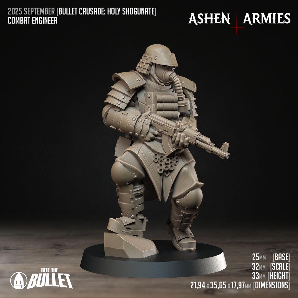 Bullet Crusade | Holy Shogunate - Combat Engineer - in 12k - by Ashen Armies