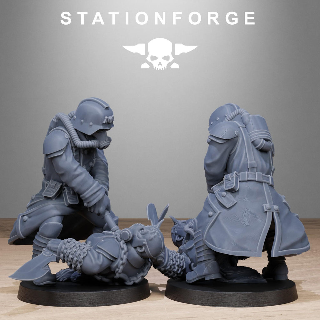 GrimGuard Shovel Fighter  10 Models - in 12k - by Station Forge