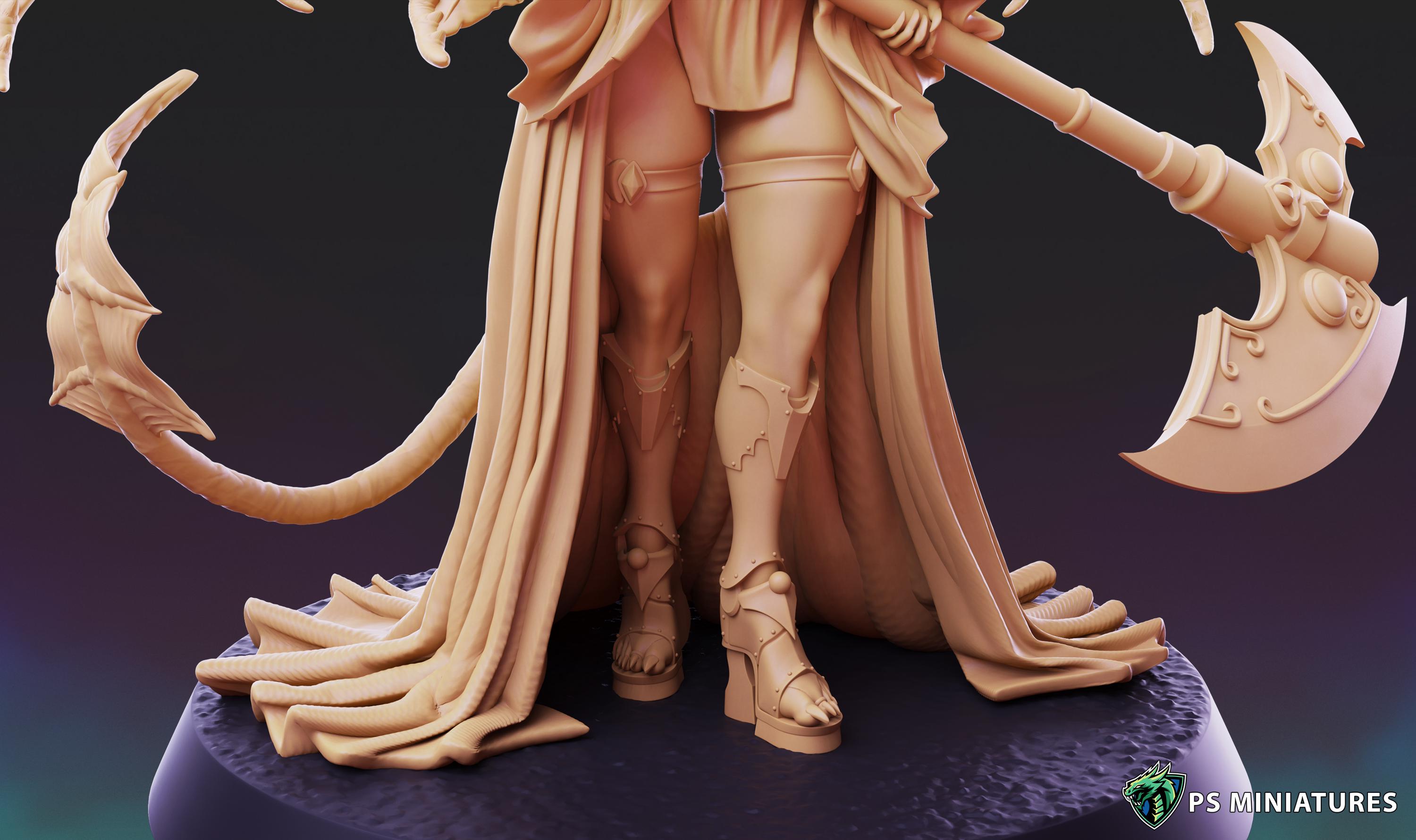 Succubus Girl XL - Pose 1 - 12k Resolution - 40mm Base
