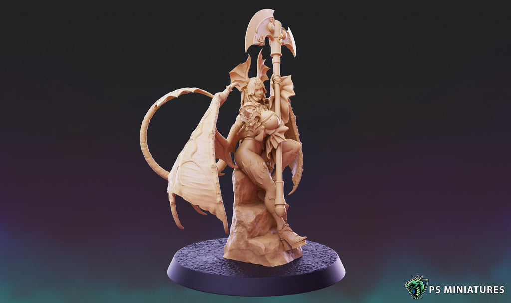 Succubus Girl XL - Pose 2 - 12k Resolution - 40mm Base