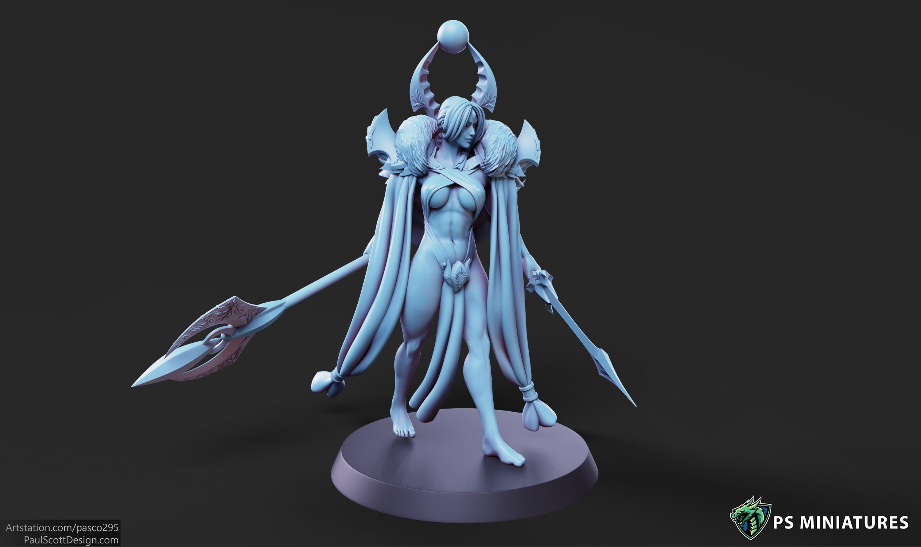 Aztec Warrior - Pose 2 - 12k Resolution - 32mm Base