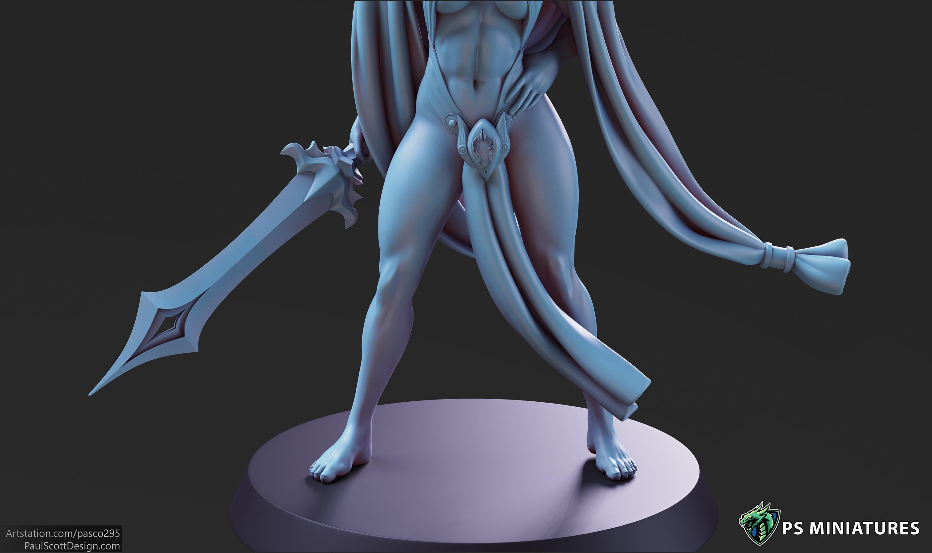 Aztec Warrior - Pose 3 - 12k Resolution - 32mm Base