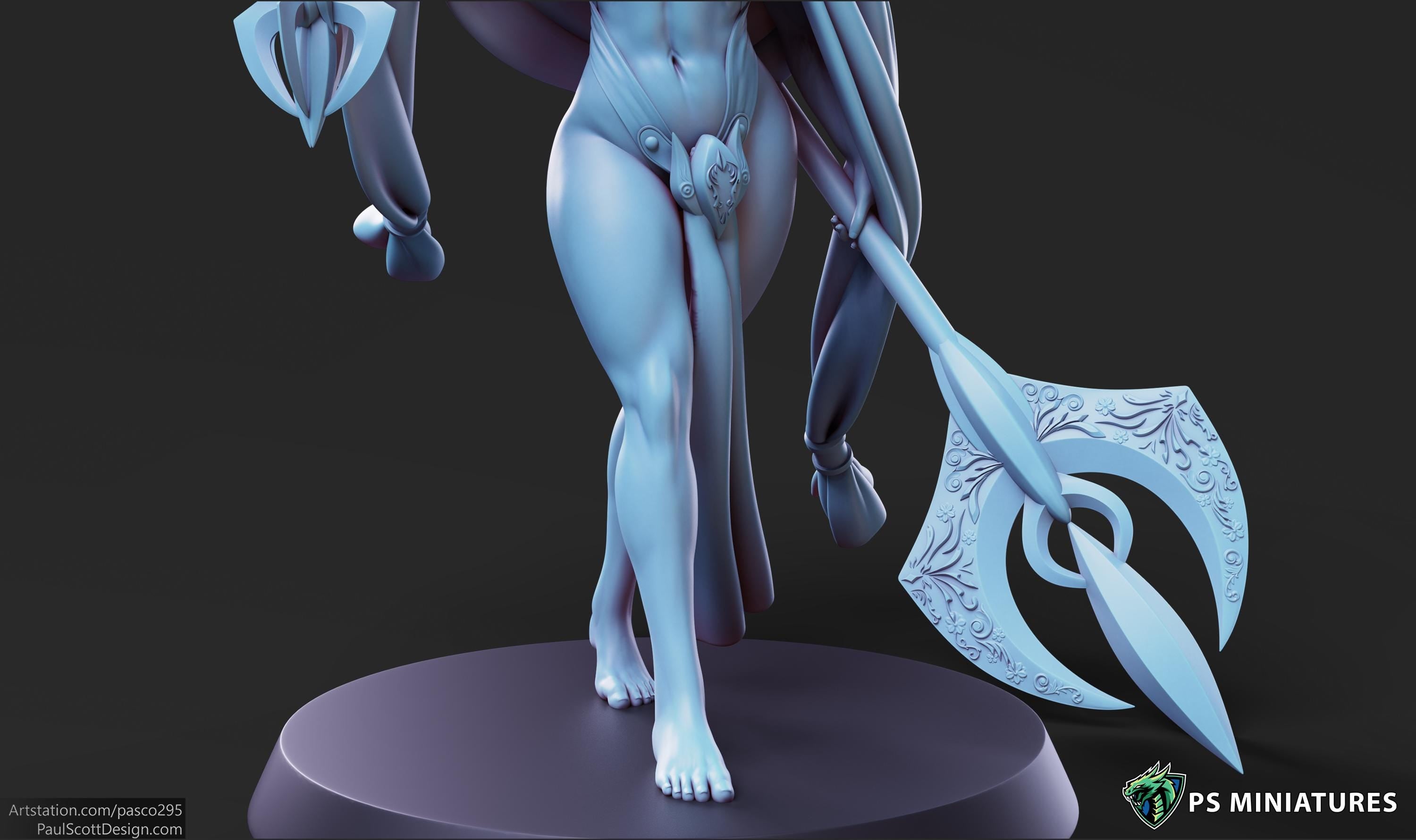 Aztec Warrior - Pose 4 - 12k Resolution - 32mm Base
