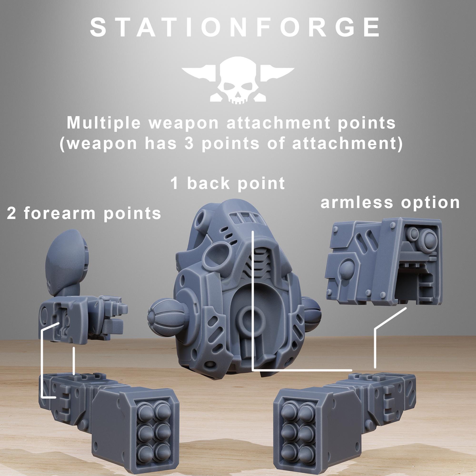 Tarion Strike Mechs Mk1 Builder Kit - in 12k - by Station Forge