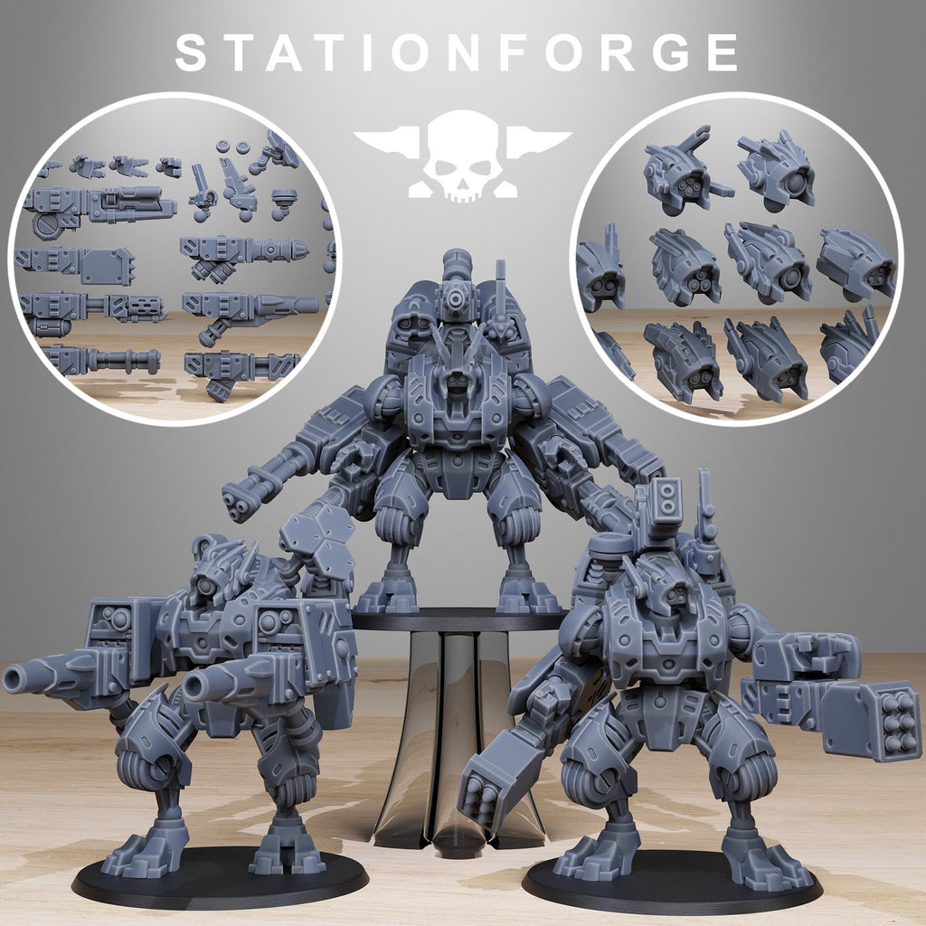 Tarion Strike Mechs Mk1 Builder Kit - in 12k - by Station Forge