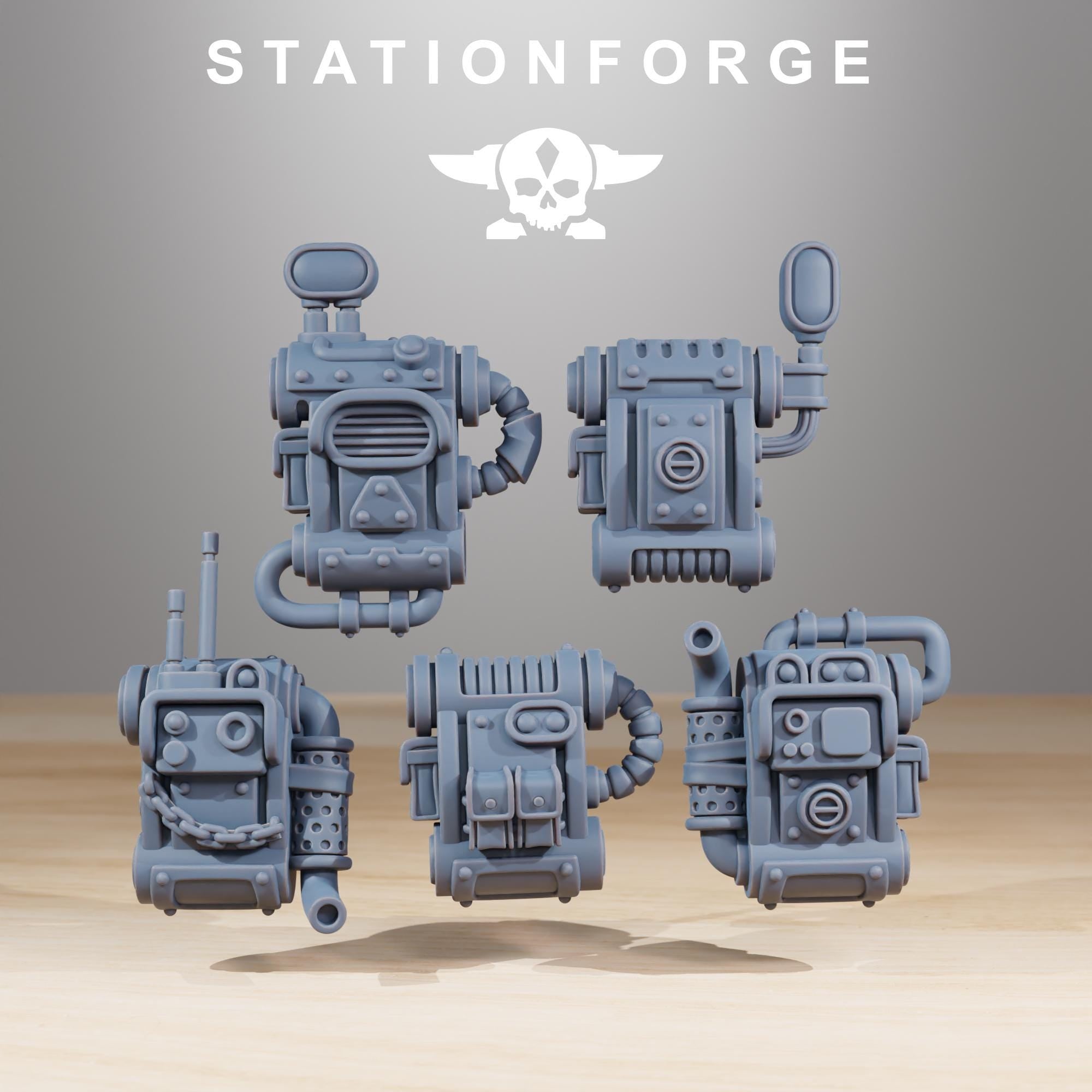 Scavenger Junkbots Builder Kit - in 12k -  by Station Forge