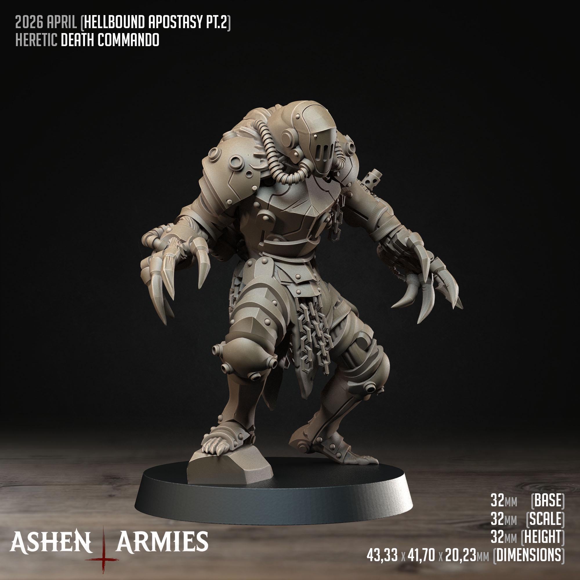 Bullet Crusade | Hellbound Apostasy - Death Commando - in 12k - by Ashen Armies