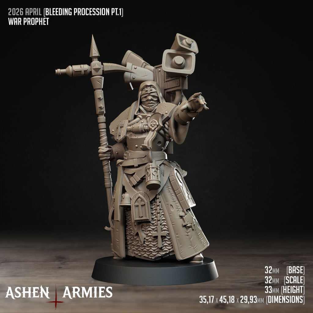 Bullet Crusade | Bleeding Procession - War Prophet  - in 12k - by Ashen Armies