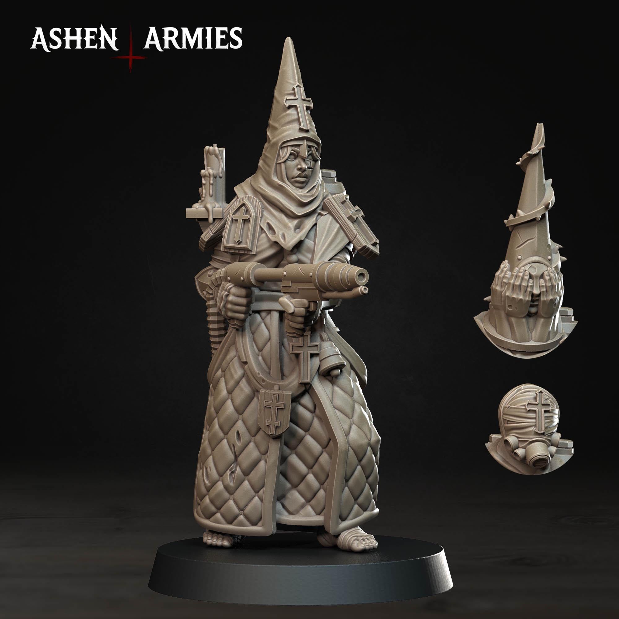 Bleeding Procession - Trench Pilgrims  - in 12k - by Ashen Armies