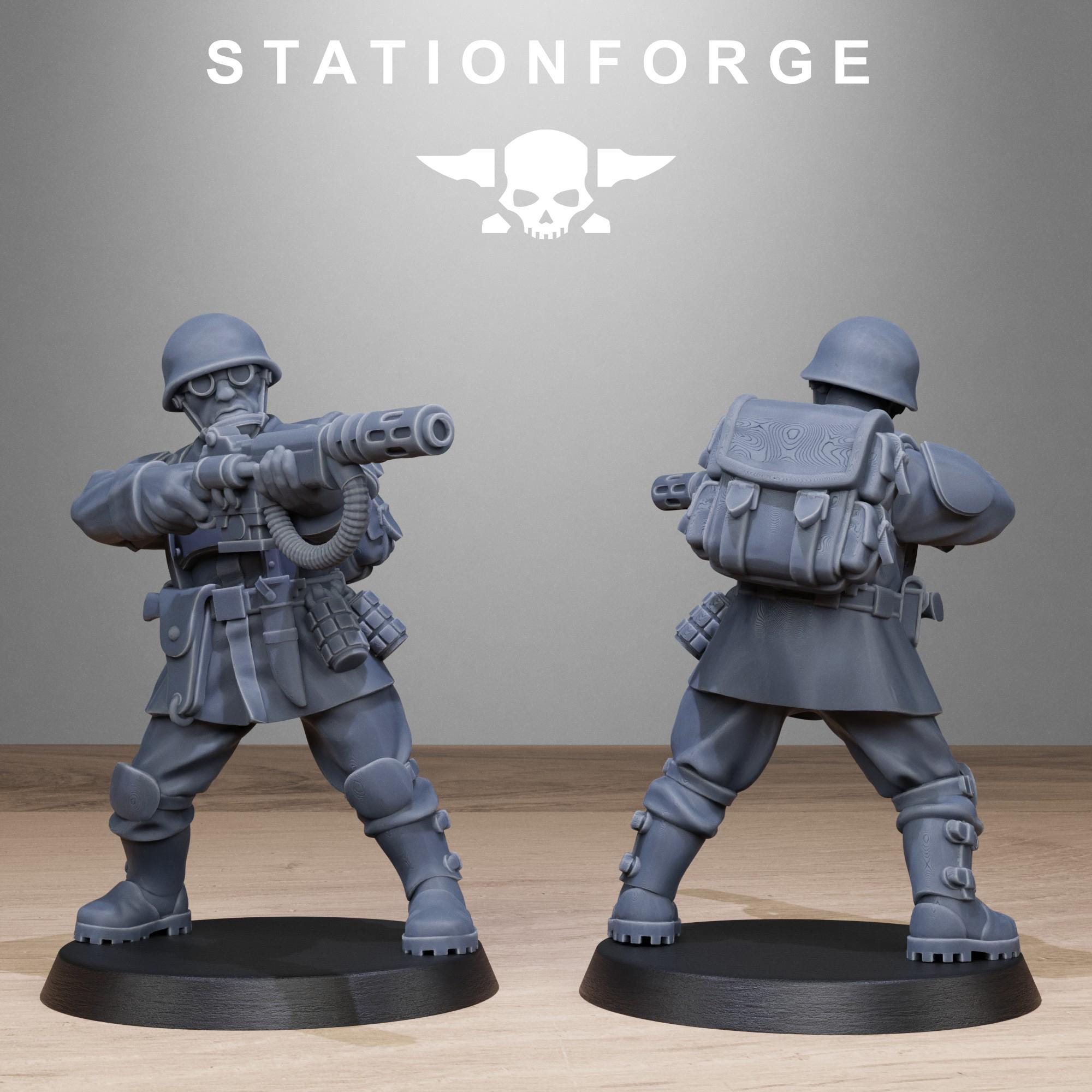 FreeGuard Infantry 10 models  - in 12k - by Station Forge