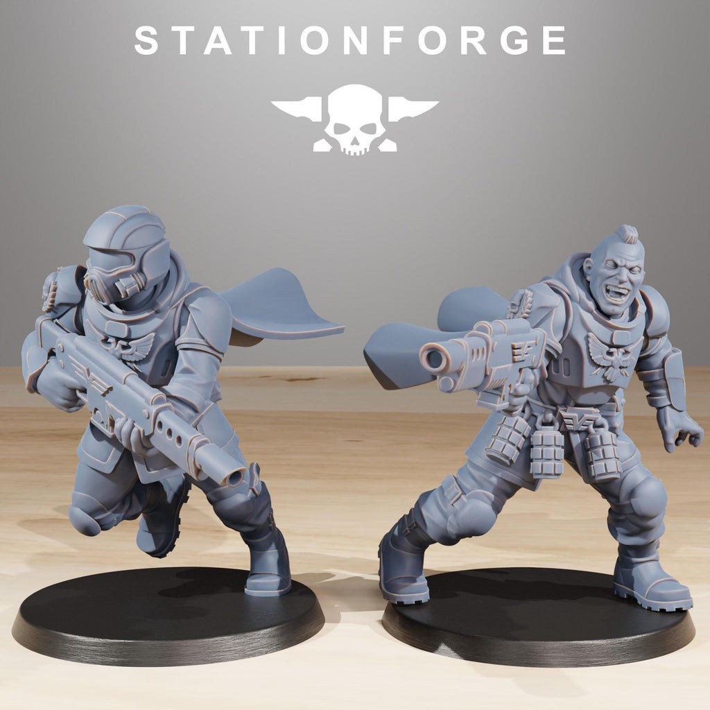 Vaskar Freedom Fighters  10 models  - in 12k - by Station Forge